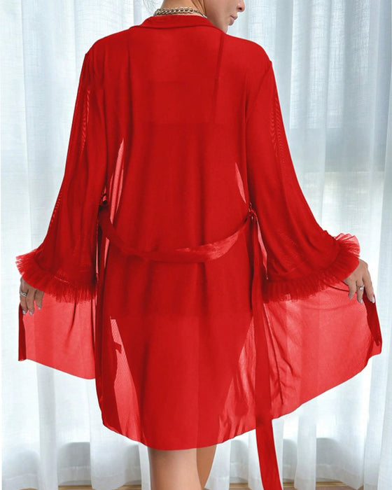 Sexig Spets Nattdräkt Hängsel Dräkt