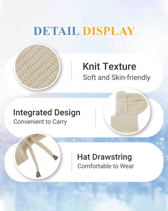 Vindtät Outdemössa Och Halsduk För Kvinnor