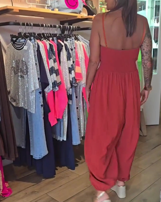 Jumpsuit Bandeau Spagettiband Bred Ben
