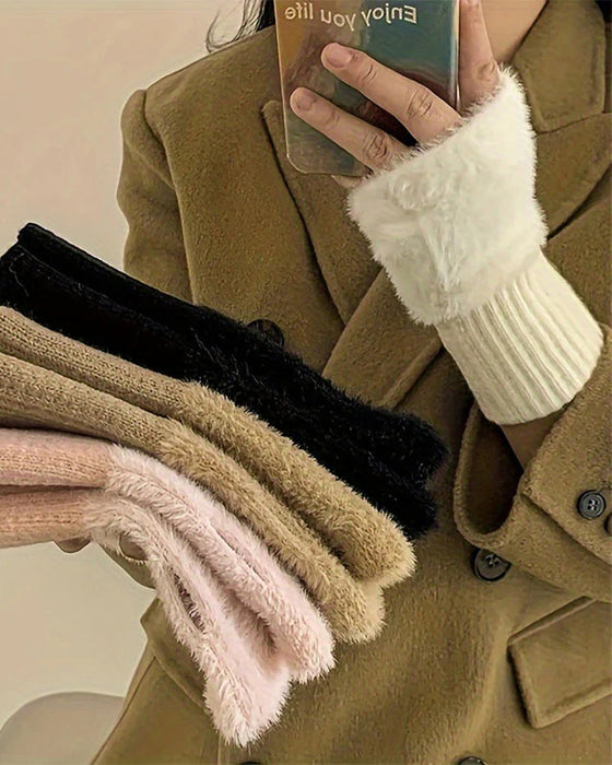 Handskar Enfärgad Modig Varm