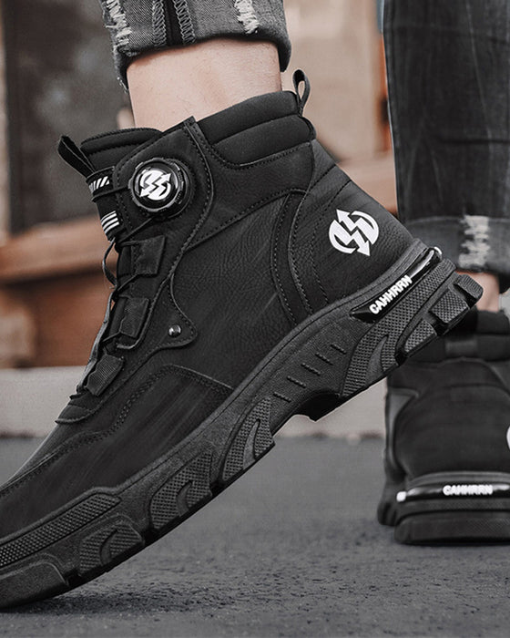 Skor Herrars Utomhus Svängbar Spänne Arbete 🔄👞 – Vattentåliga 💦, Halkskydds 🚶‍♂️, Bekväma , Andningsbara 🌬️