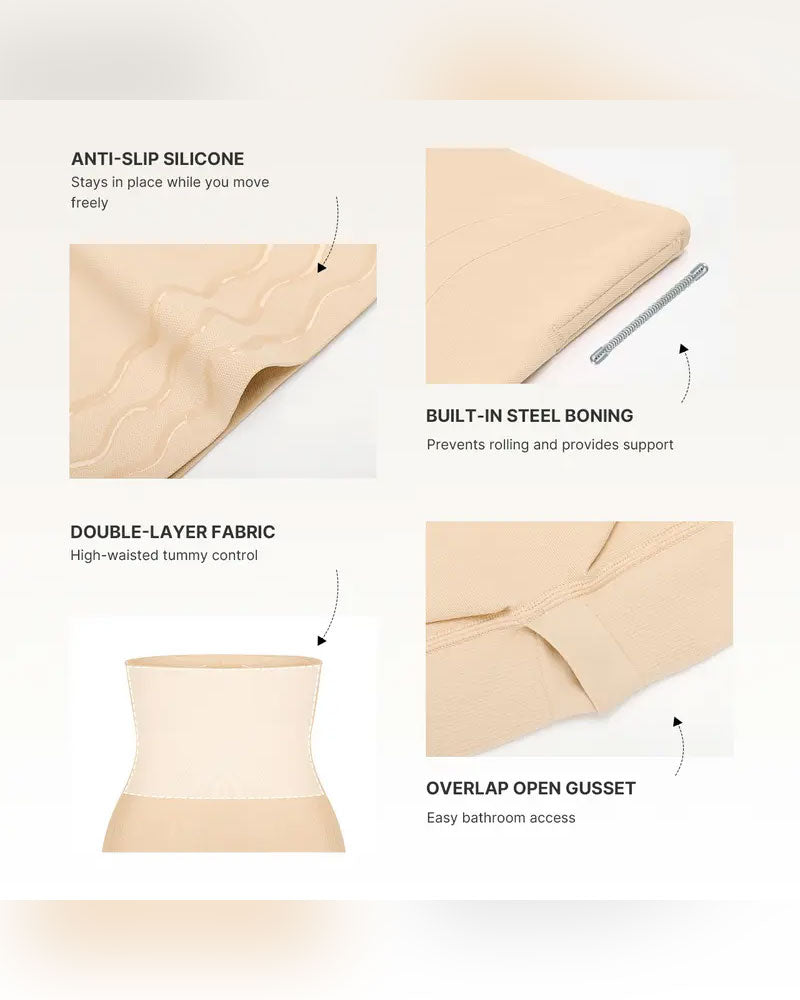 Shapewear För Kvinnor Sömlös Högmidjad Magkontroll