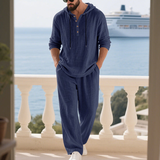 Tvådelsset Mode Herrars Casual Lång