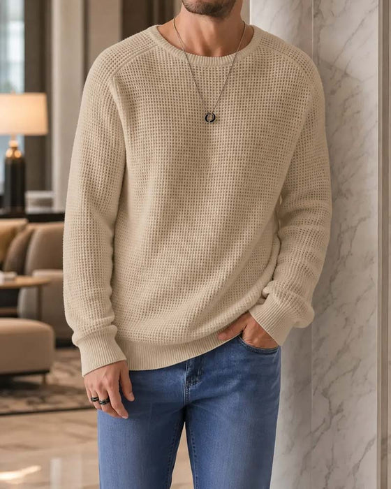 Pullover Herr Stilig Casual Stickad