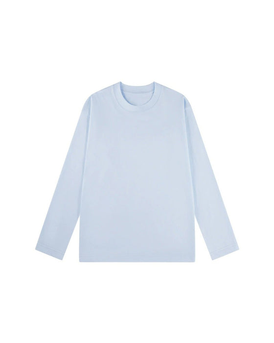 T-Shirt Herr Rund Halsning Långärmad Slits