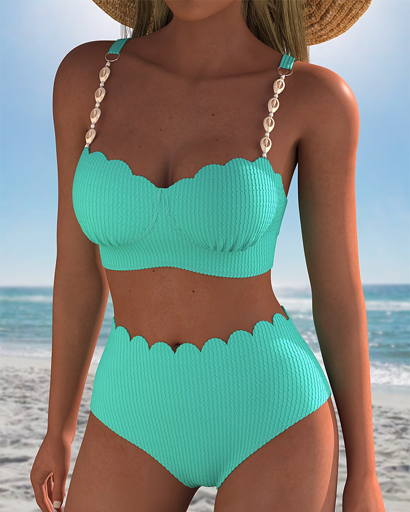 Bikini Spetskedja Delad