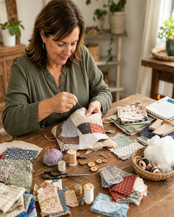 🧵 DIY Lapptäckes Tomte Kit – Skapa Din Egen Bedårande Tomte 🧙‍♂️