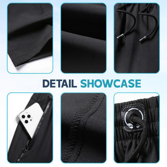 Unisex Icesilke Stretch Snabbtorkande Shorts