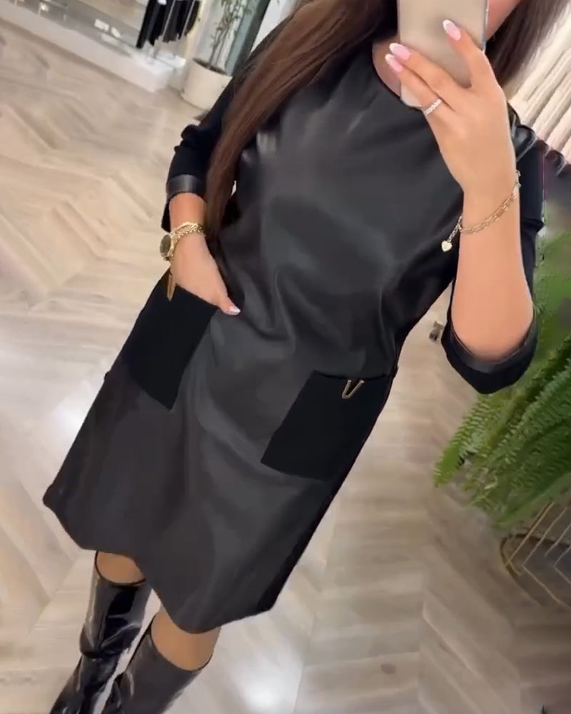 Klänning Moderiktig Rak