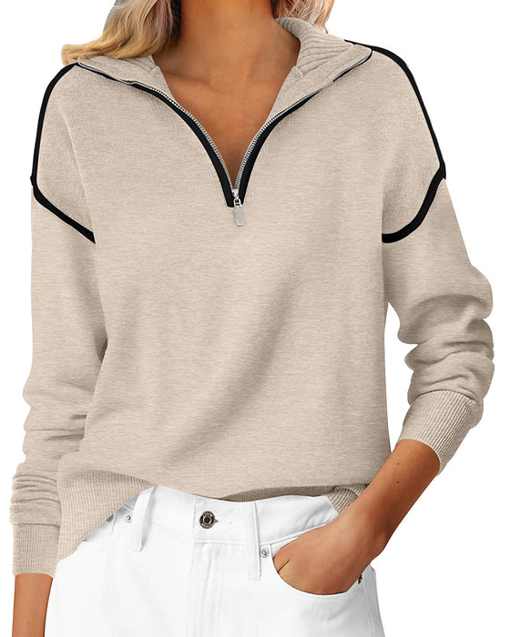 Sweatshirt Slag Dragkedja Linje