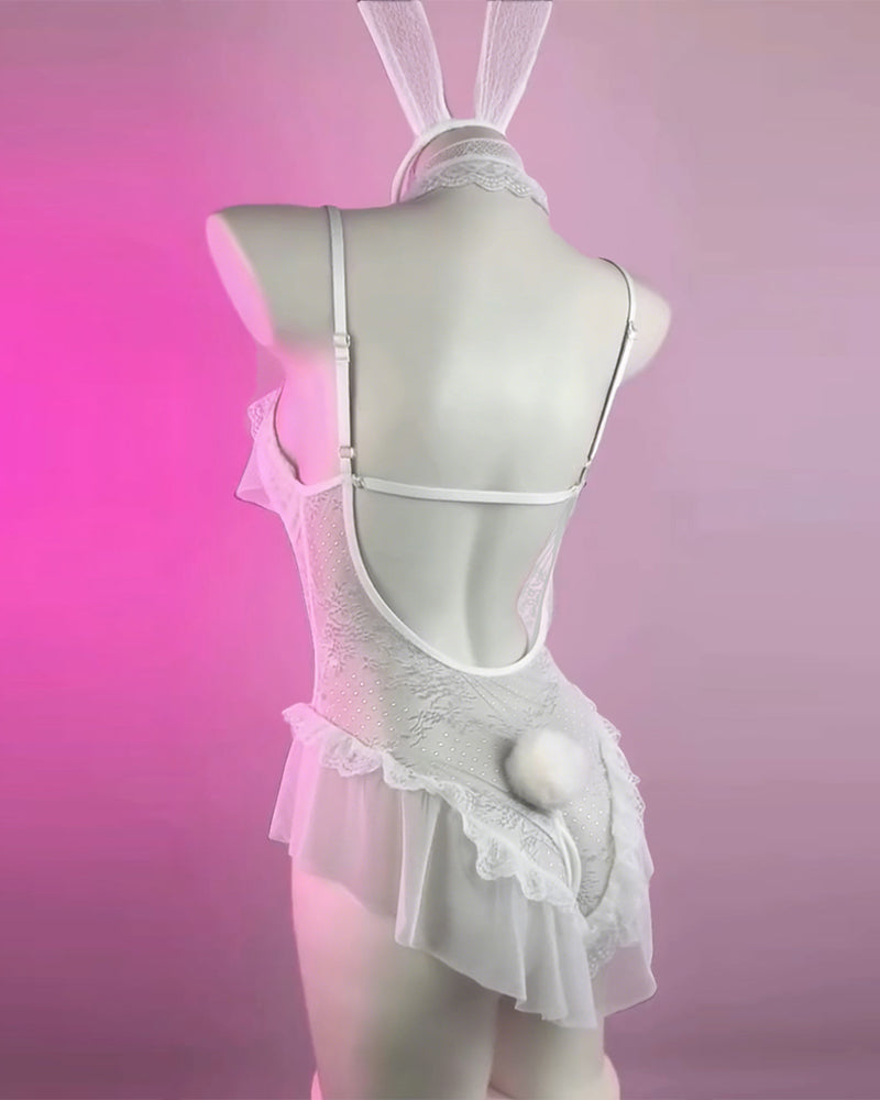 Sensuellt Underklädesset Med Lätt Åtkomst