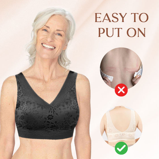 Sexig Vacker Rygg Andningsbar Tunn Bh