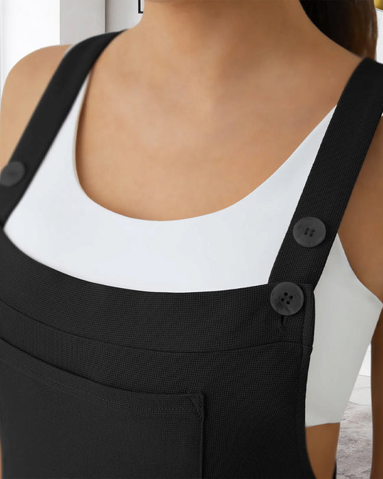 Overalls Enfärgat Veckad
