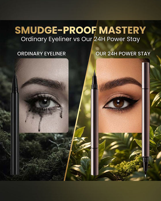Dubbelspetsig Långvarig Flytande Eyeliner