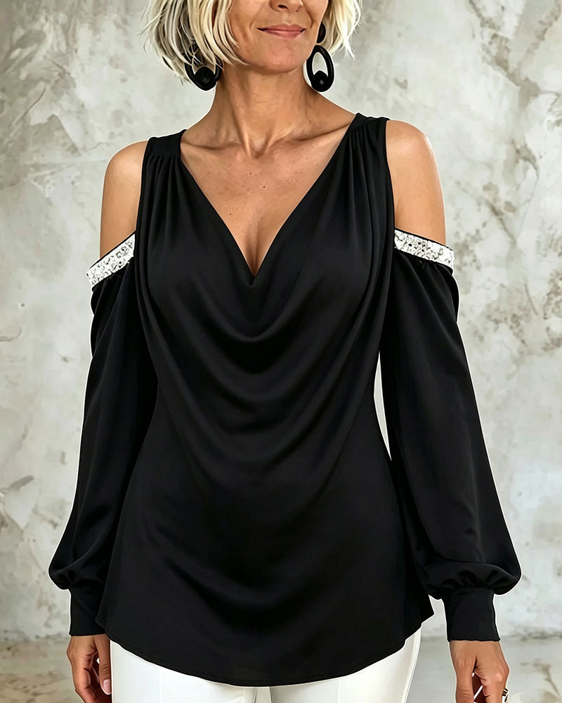 Blus Casual Trendig Off-Shoulder