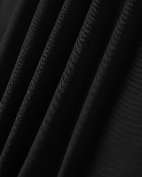 Klänning V-Ringning Hängslen Slits Tryckt