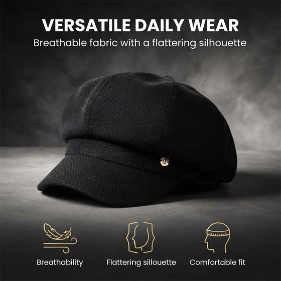 Brittisk Stil Newsboy-Keps
