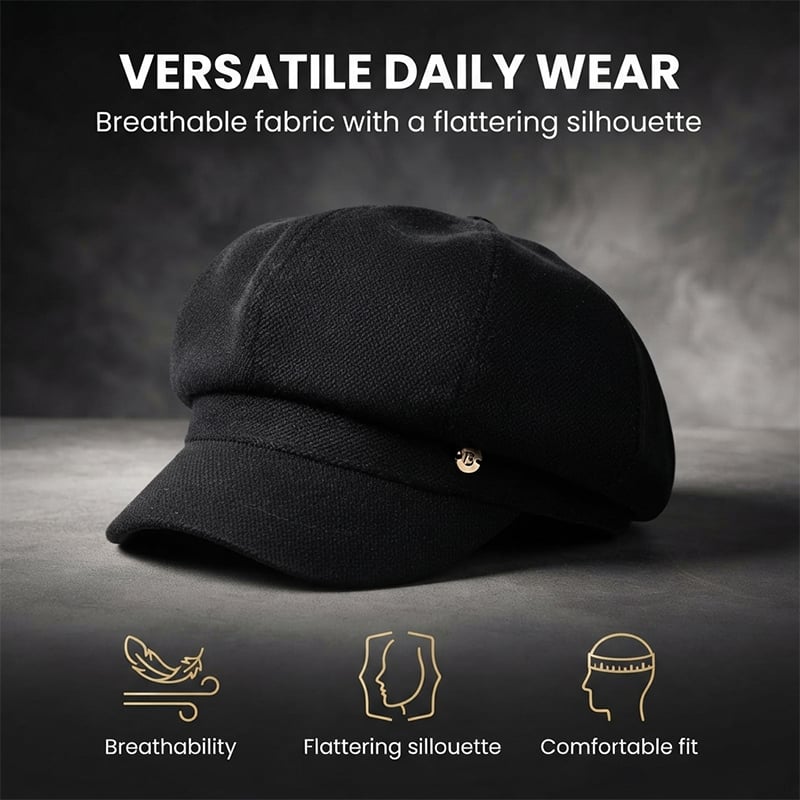 Brittisk Stil Newsboy-Keps