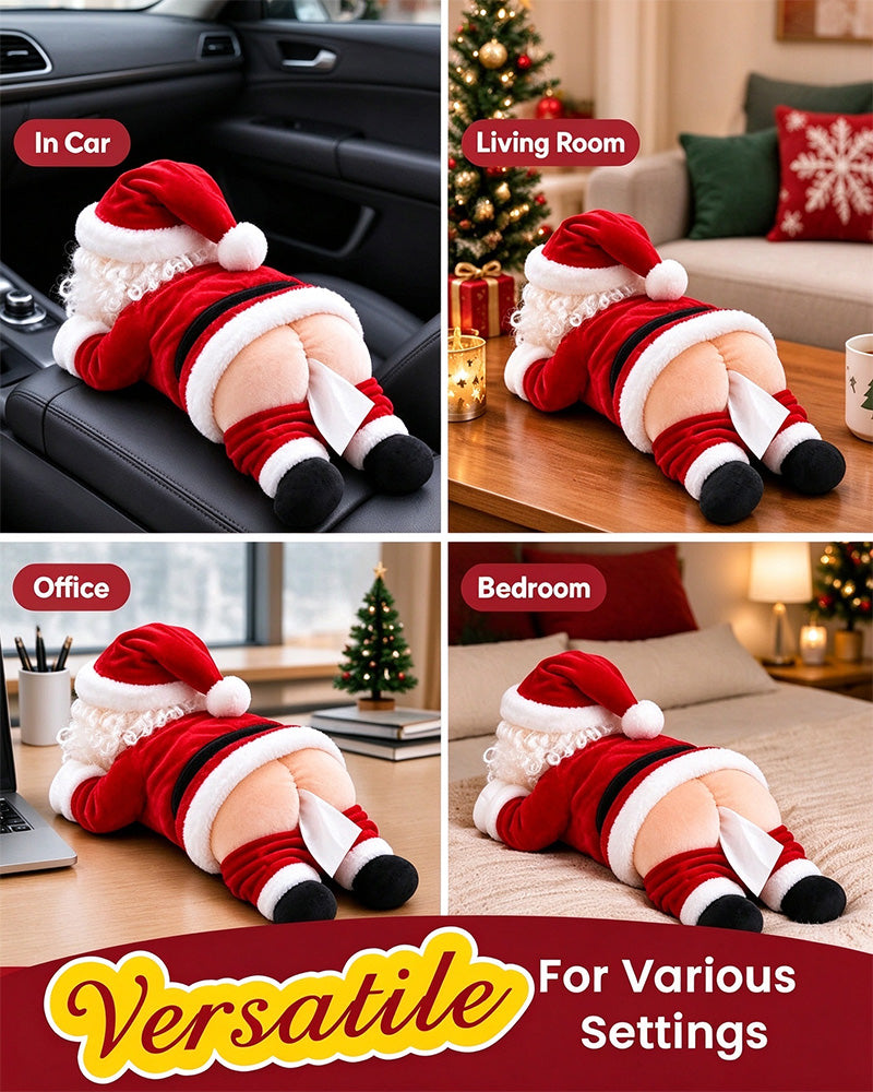 🎅😂 Roligt Pappersnäsduksfodral i Tomtedesign