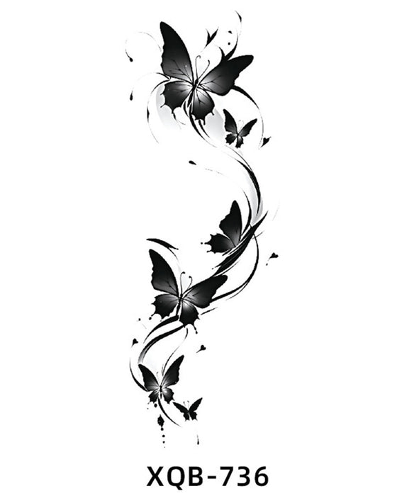 Simulerade Blomtatueringar För Armen