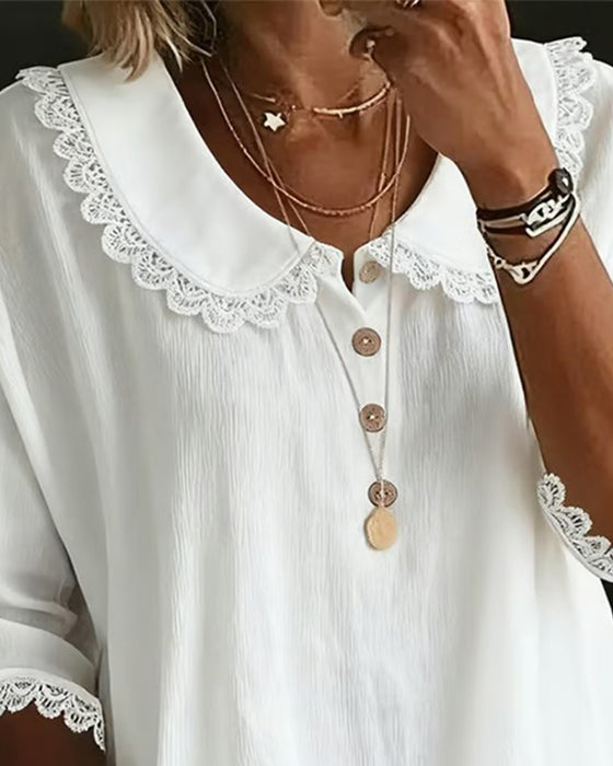 Blus Spetskantad Insydd Babykrage