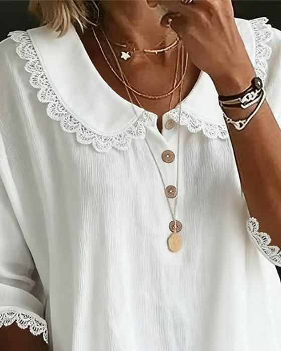 Blus Spetskantad Insydd Babykrage