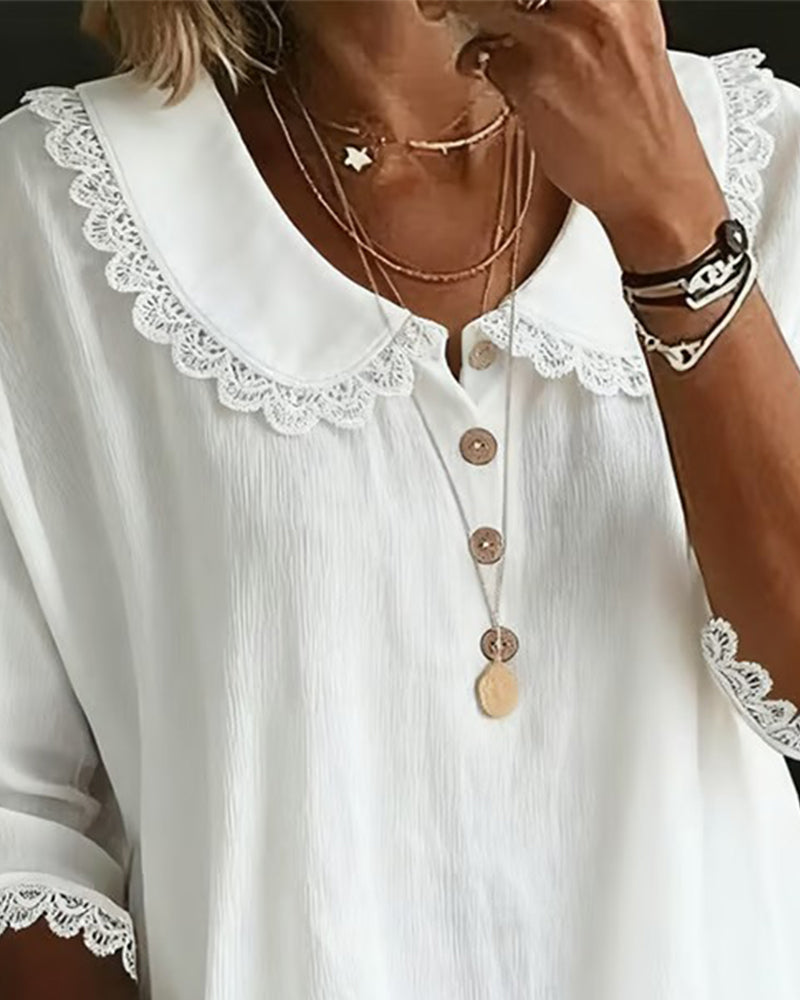 Blus Spetskantad Insydd Babykrage