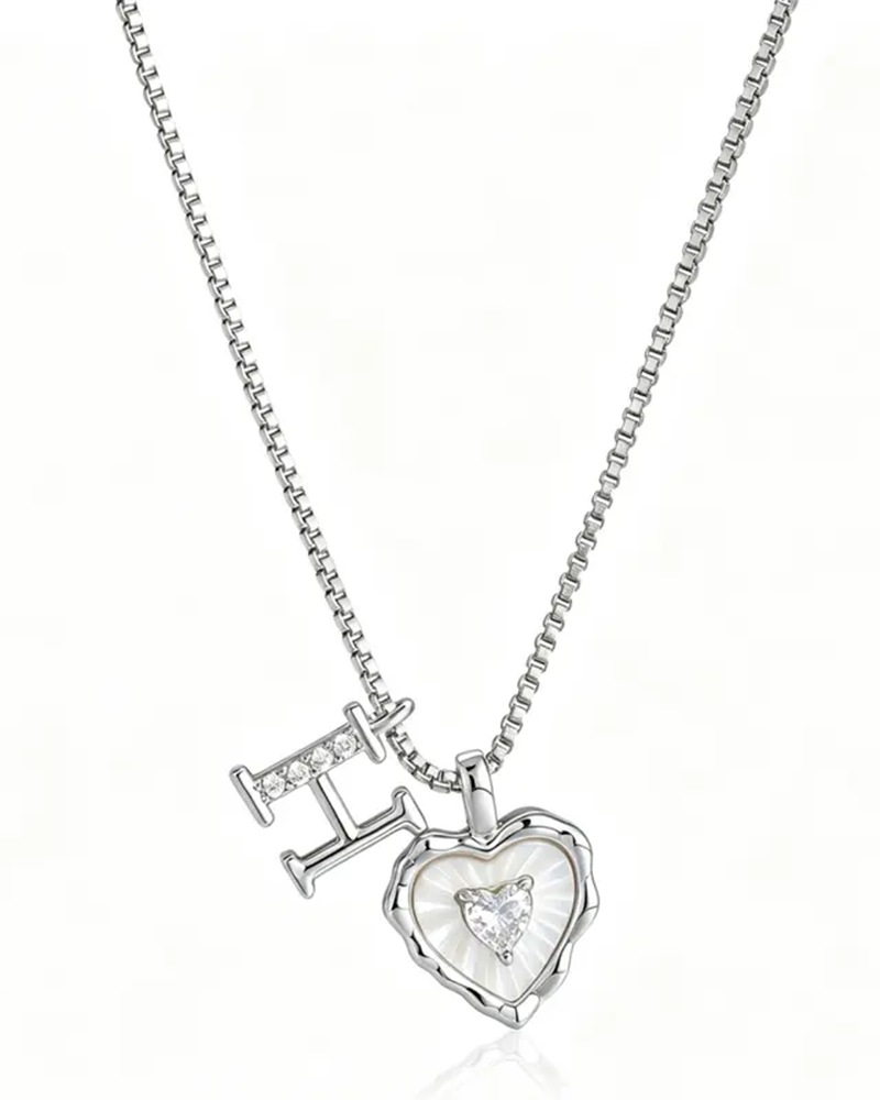 A–Z Mikropave Bokstavspendel Halsband