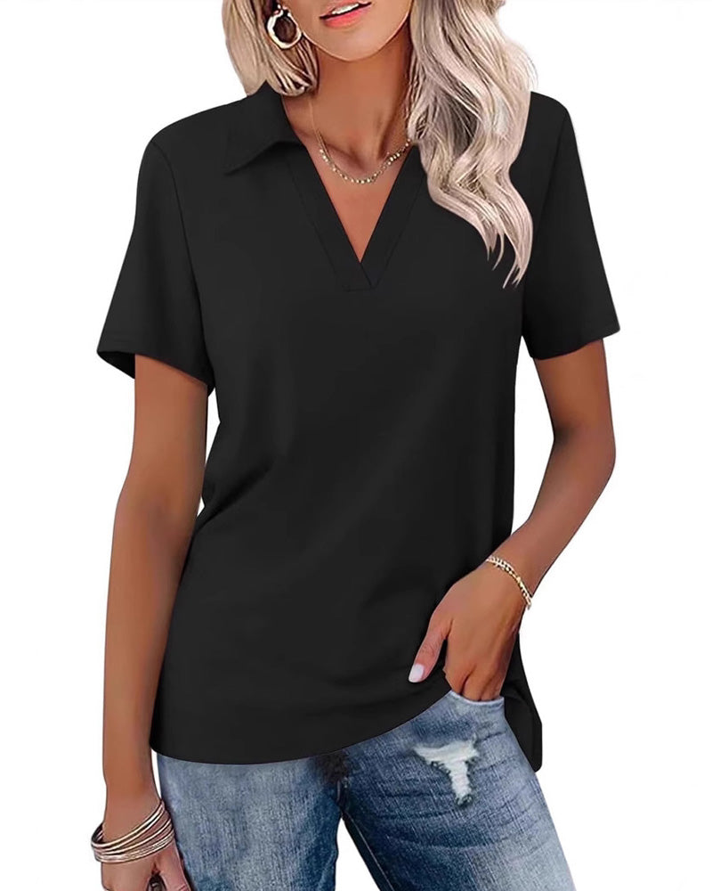T-Shirt Kort Ärm V-Hals Polo