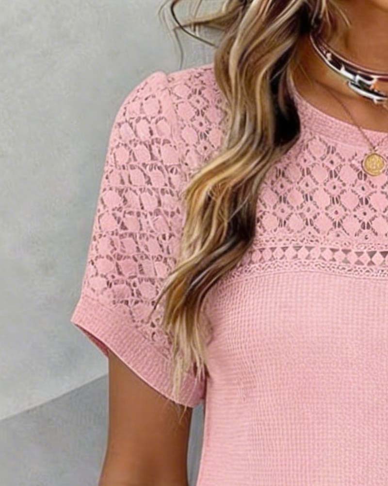 Klänning Söt Spets Lapptäcke