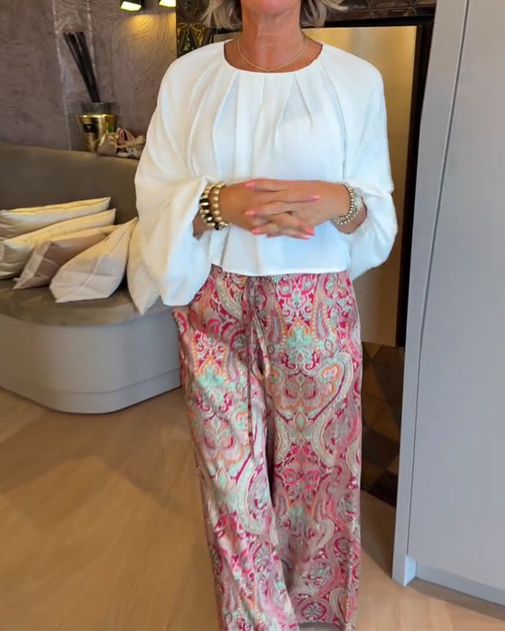 Blouse Fransk Puffärm Kort