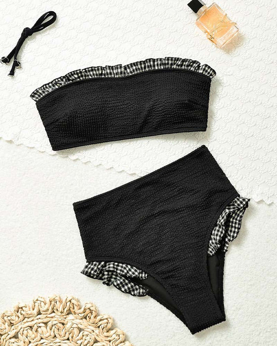 Bikini Ruta Ruffle Axelbandslös