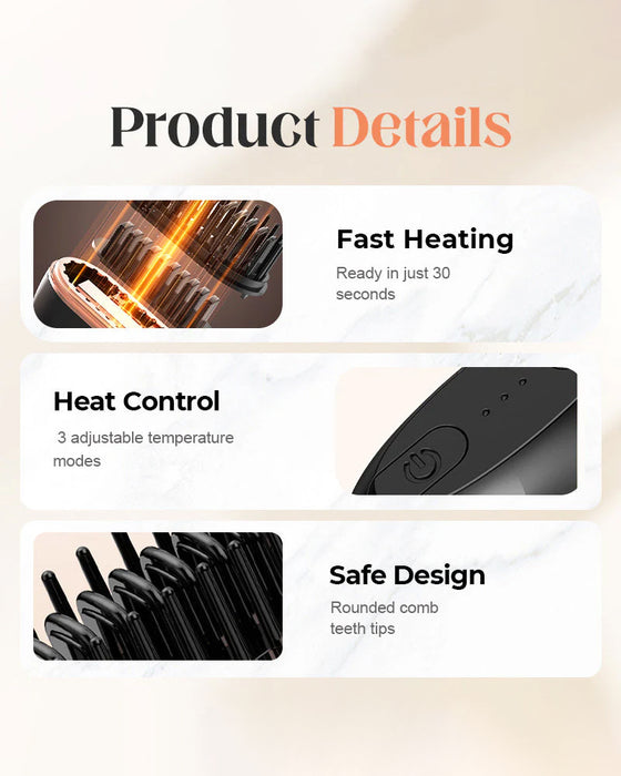 Kam Mini Trådlös Hårsträckare