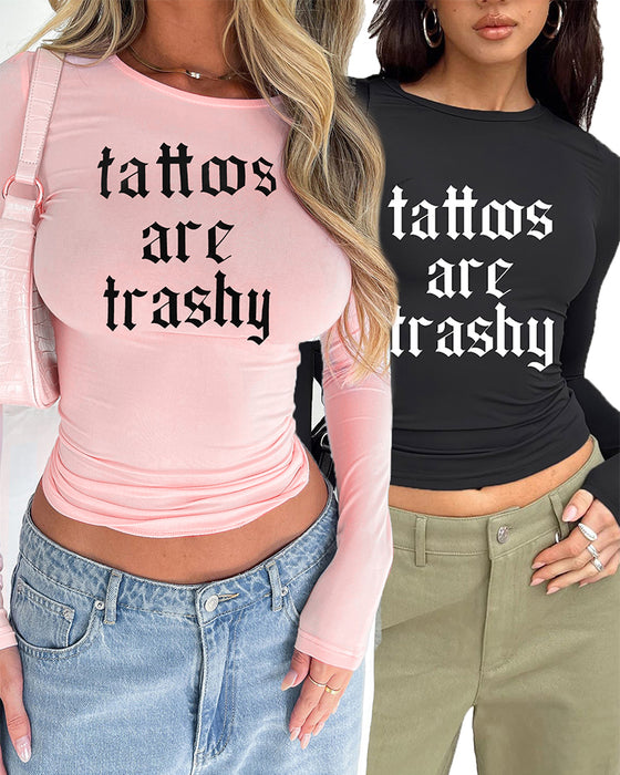 T-Shirt Tight Passande Långärmad