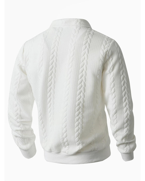 Hoodie Slag Halv Dragkedja Avslappnad