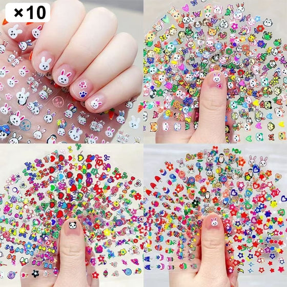 Självlysande Nagelklistermärken För Barn