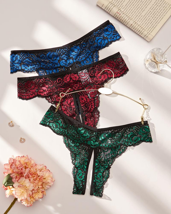 Damers Mjuk Bekväm Andningsbar Spets Trosa För Alla Årstider