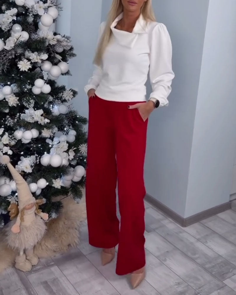 Topp Puffärm Modern Lång Ärm