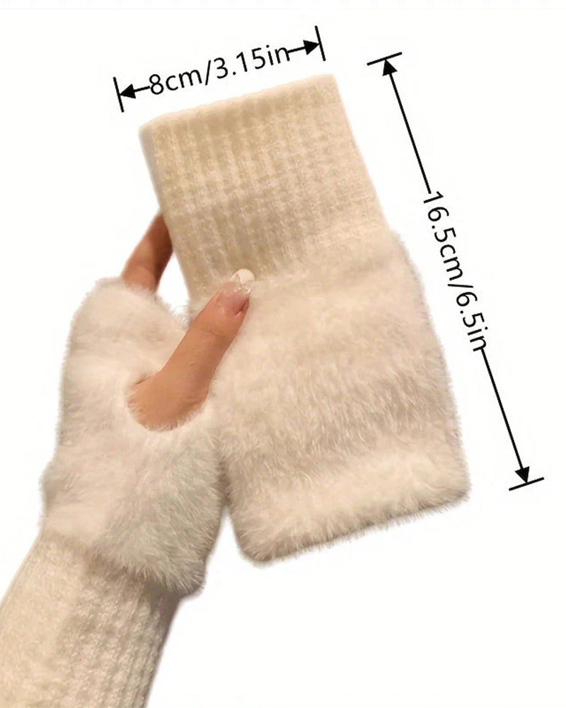 Handskar Enfärgad Modig Varm