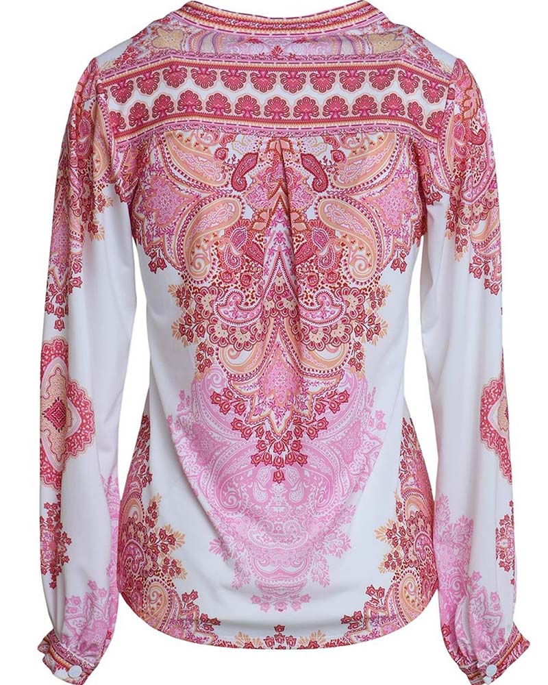 Topp V-Ringad Bohemisk Lös