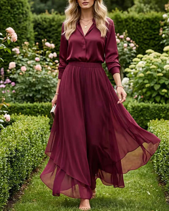 Byxor Lös Asymmetrisk Casual Bred Ben