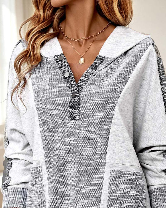 Hoodie Lång Ärm Casual