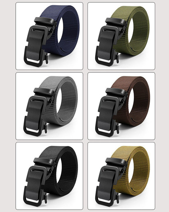 Herrarnas Taktyiska Nylonbälte - Hållbar Spänne & Justerbar Storlek