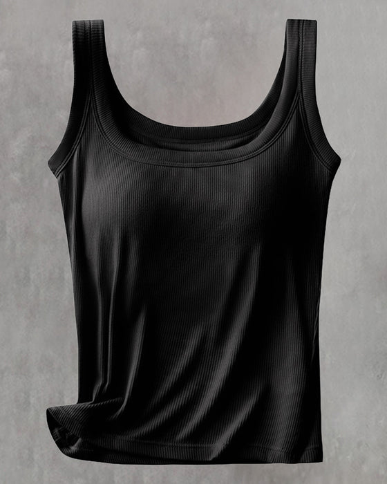 Linne I Enfärgat Med Inbyggd Bh