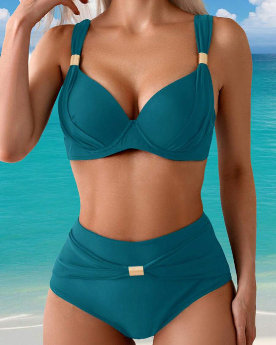 Bikini Sexig Bh Enfärgad