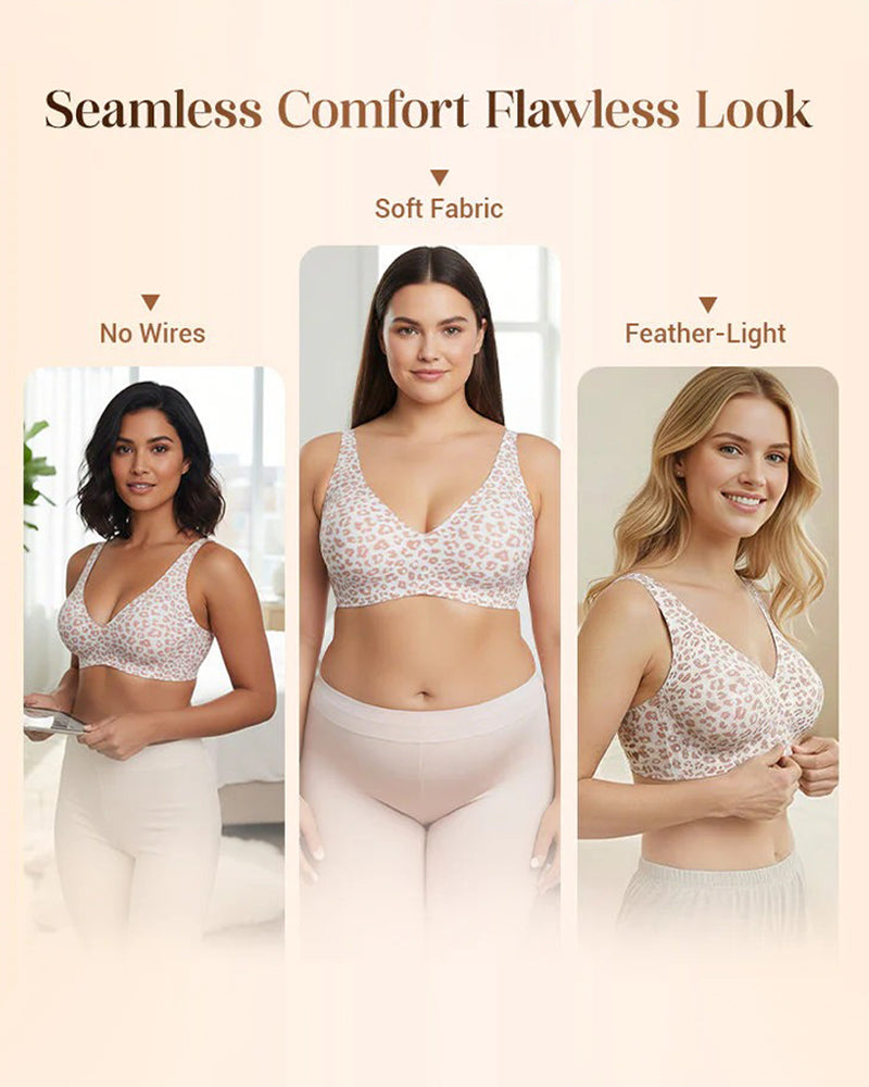 Sömlös Push-Up Bh Utan Bygel Med Hög Komfort