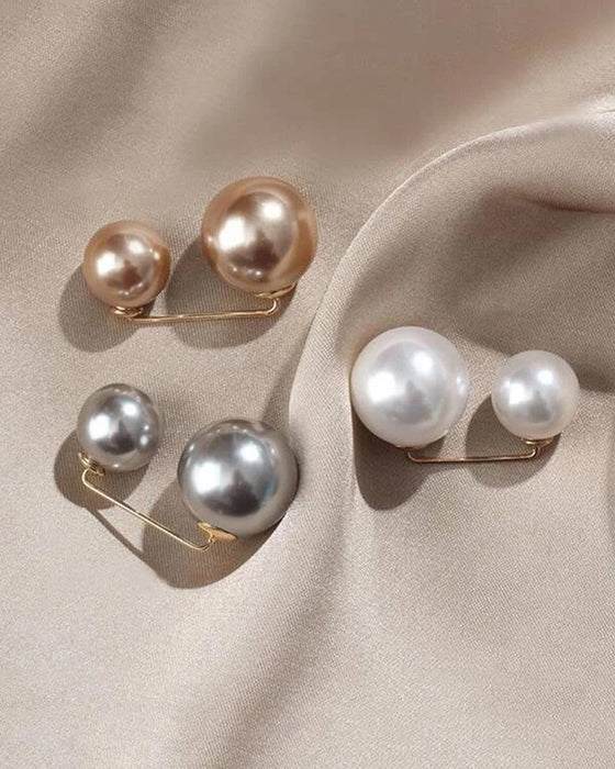 Pärlbrosch i 2 stilar