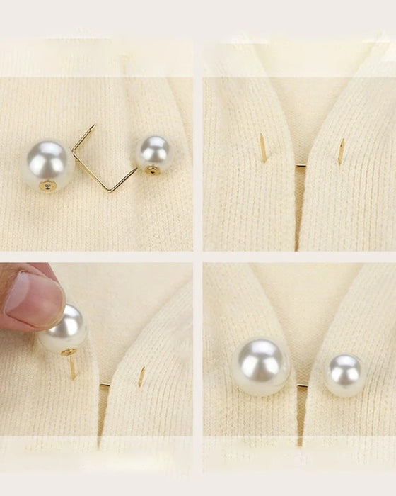 Pärlbrosch i 2 stilar