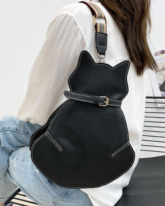 Söt katt axelväska