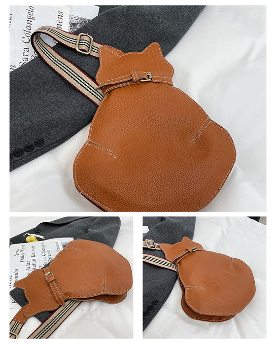 Söt katt axelväska